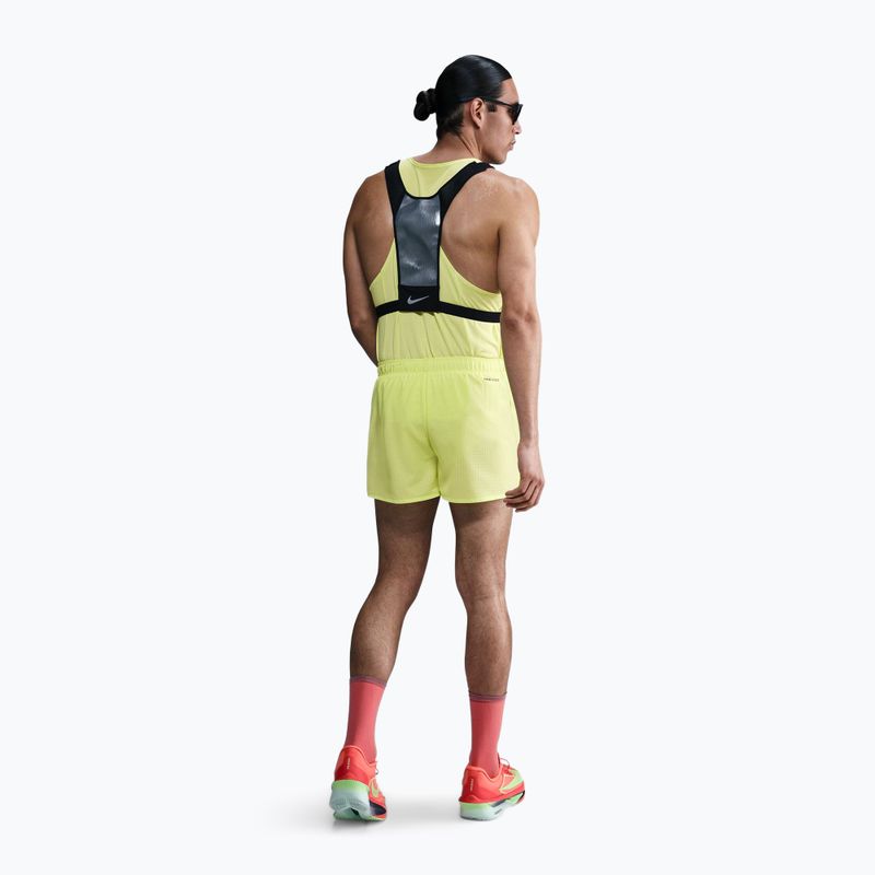 Men's running shorts Nike Fast Dri-Fit Brief Lined 3" light lemon twist/black 3