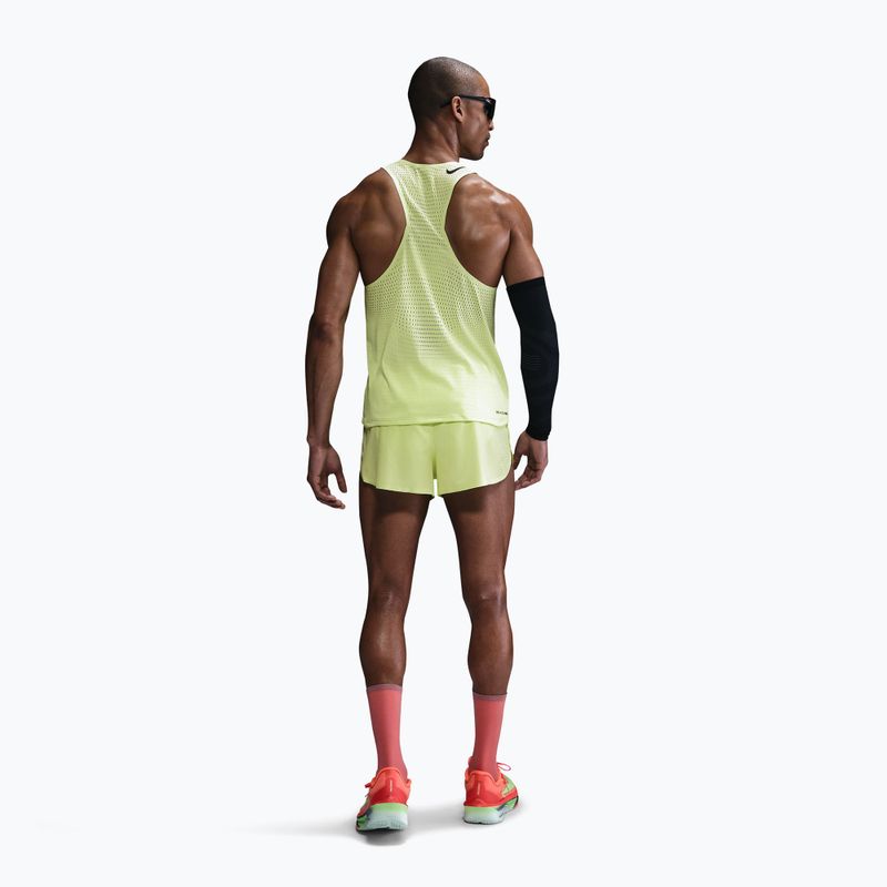 Men's running shirt Nike AeroSwift Dri-Fit ADV light lemon twist/black 3