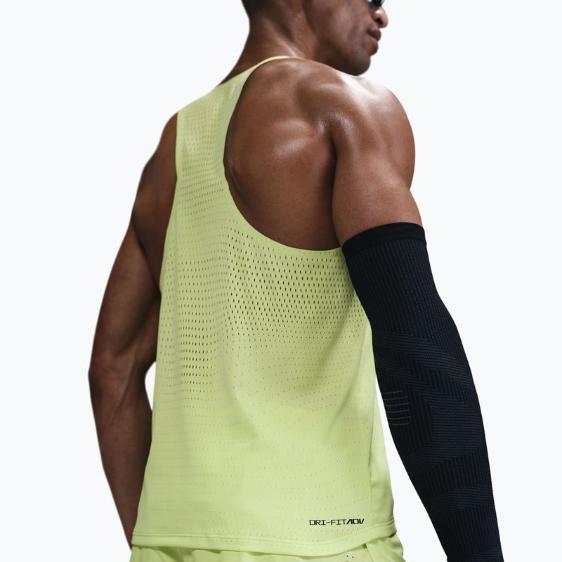 Men's running shirt Nike AeroSwift Dri-Fit ADV light lemon twist/black 5