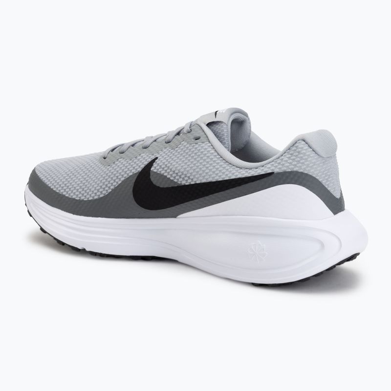 Men's running shoes Nike Revolution 8 light smoke grey/smoke grey/white/black 3