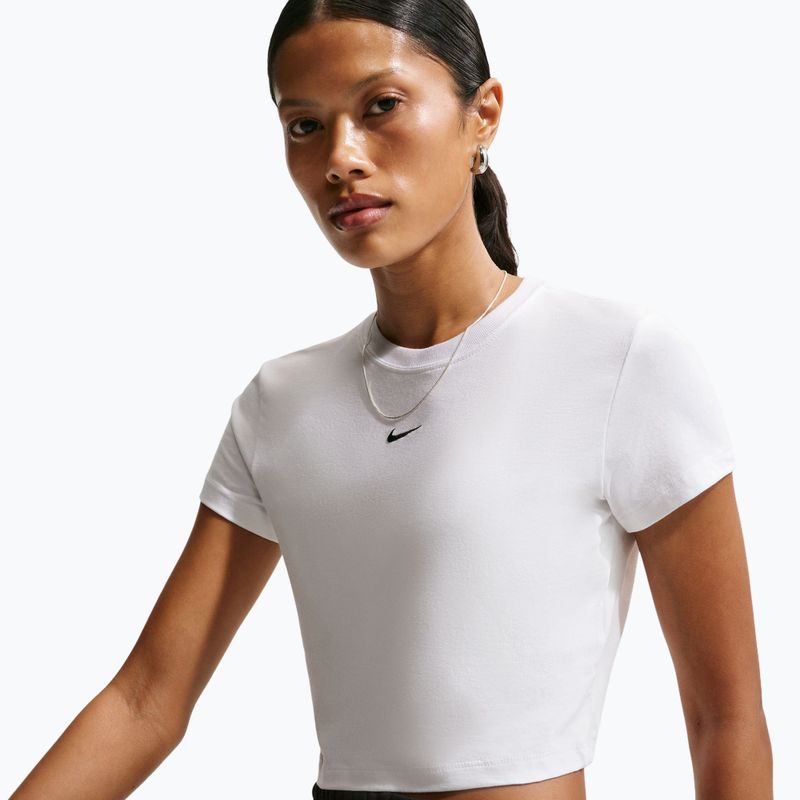 Women's T-shirt Nike Sportswear Chill Knit white/black 4