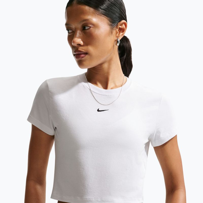 Women's T-shirt Nike Sportswear Chill Knit white/black 5