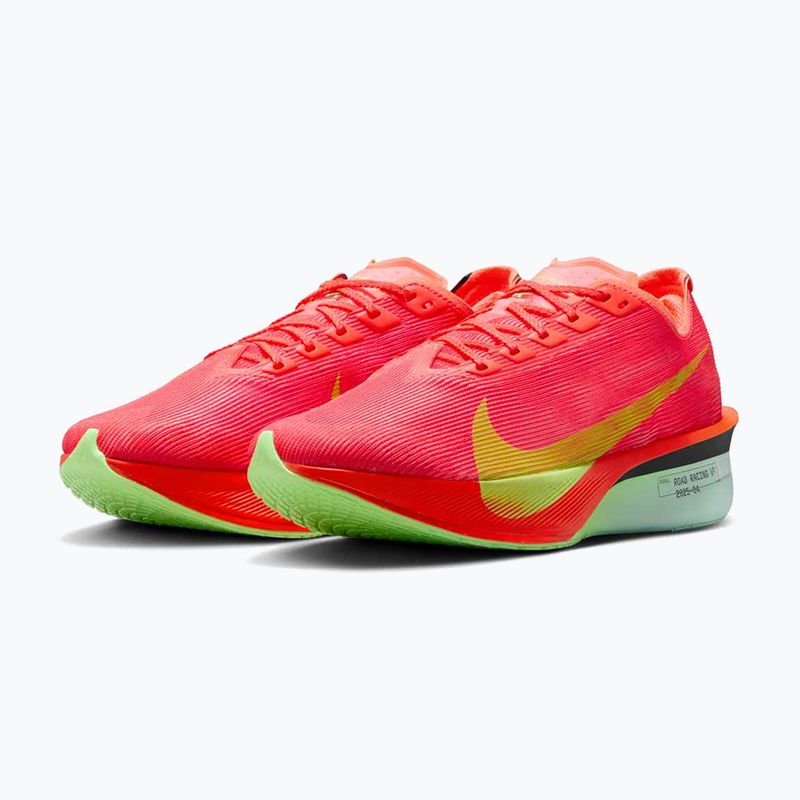 Nike Vaporfly 4 women's running shoes bright crimson / lime blast / mint foam 3
