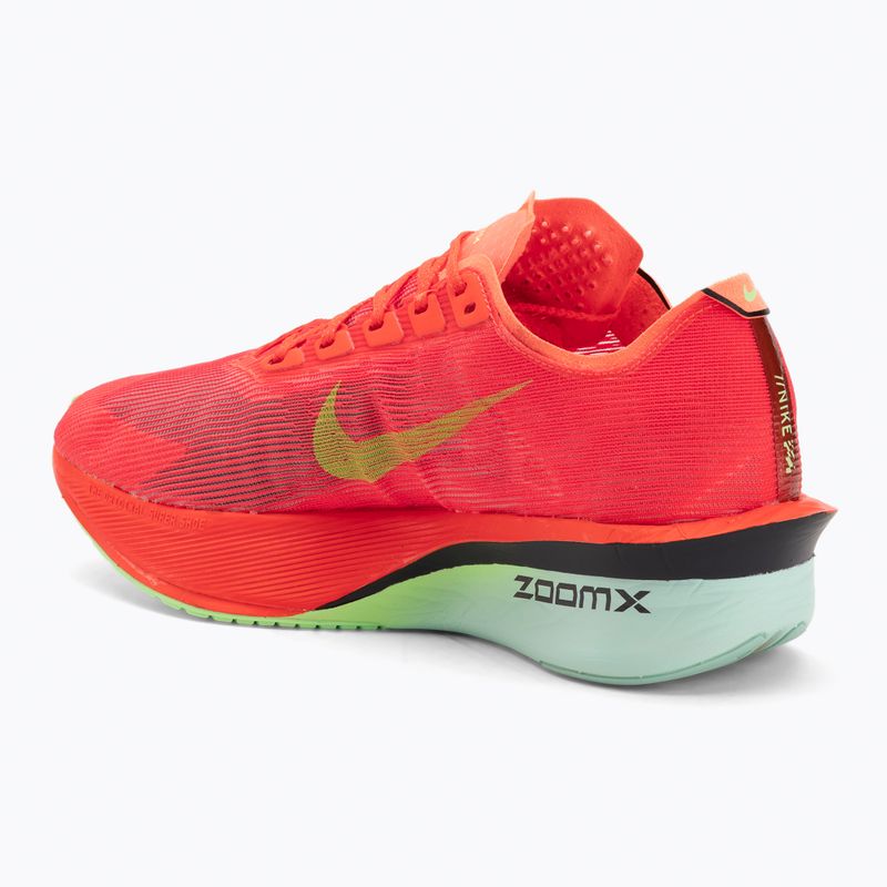 Women's running shoes Nike Vaporfly 4 bright crimson / lime blast / mint foam 3