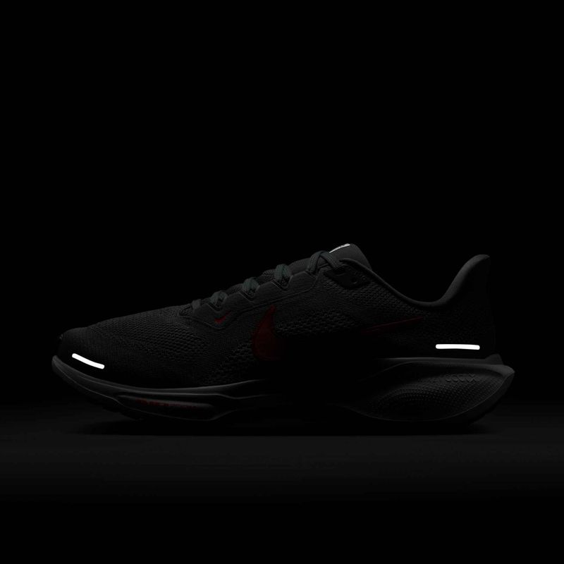 Men's running shoes Nike Pegasus 41 cool grey/wolf grey/pure platinum/bright crimson 10