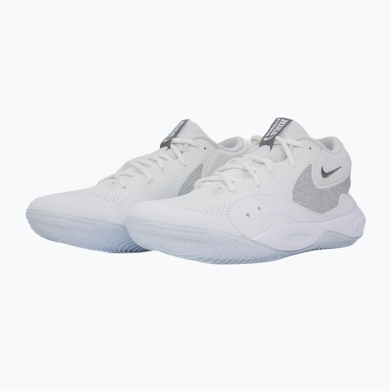 Women's volleyball shoes Nike Hyperquick Court Flight SE smmit white/metalic silver/pure platinum 10