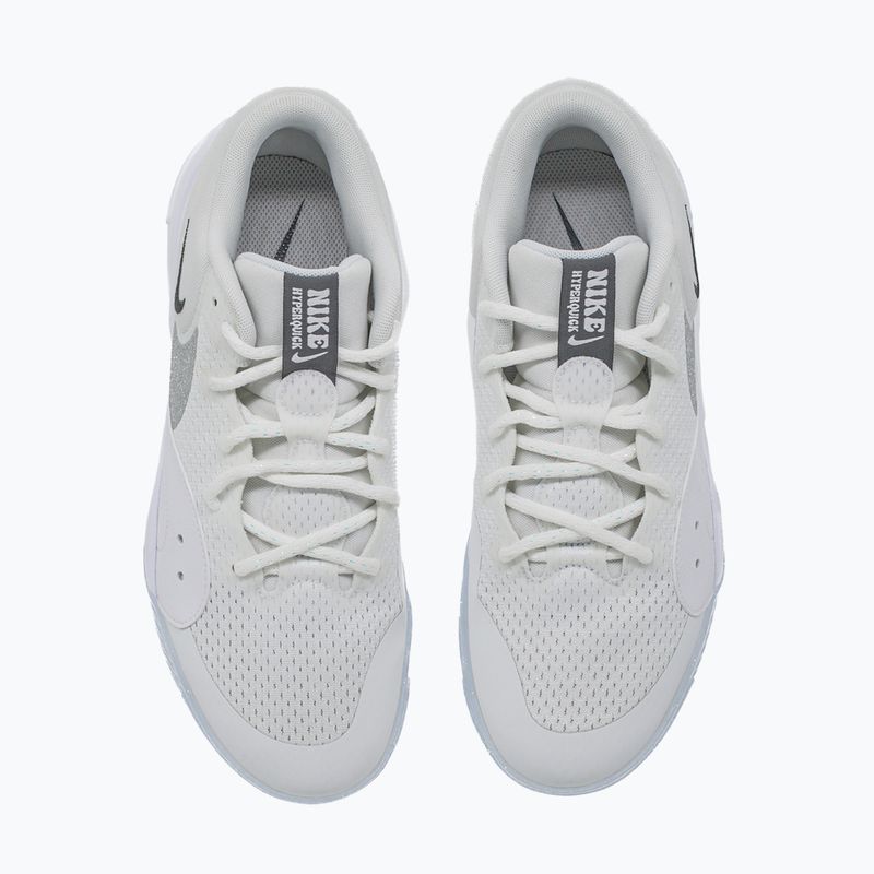 Women's volleyball shoes Nike Hyperquick Court Flight SE smmit white/metalic silver/pure platinum 12