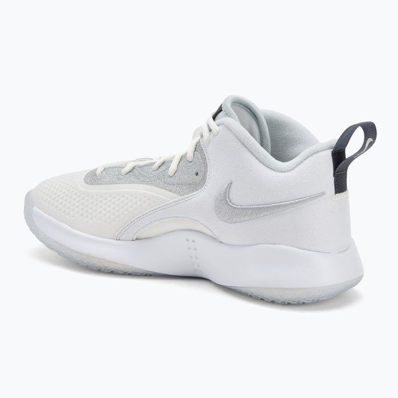 Volleyball shoes Nike Hyperset 2 SE smmit white/metalic silver/pure platinum 3