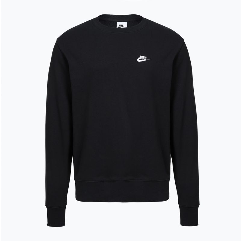 Men's sweatshirt Nike Club Fleece Crew black/white 5