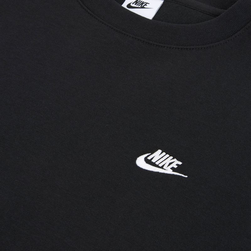 Men's sweatshirt Nike Club Fleece Crew black/white 7