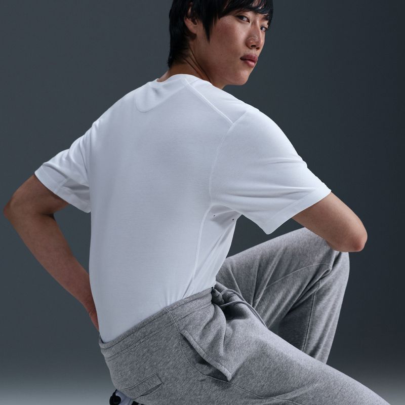 Men's trousers Nike Club Jogger dark grey heather/light smoke grey/white 5