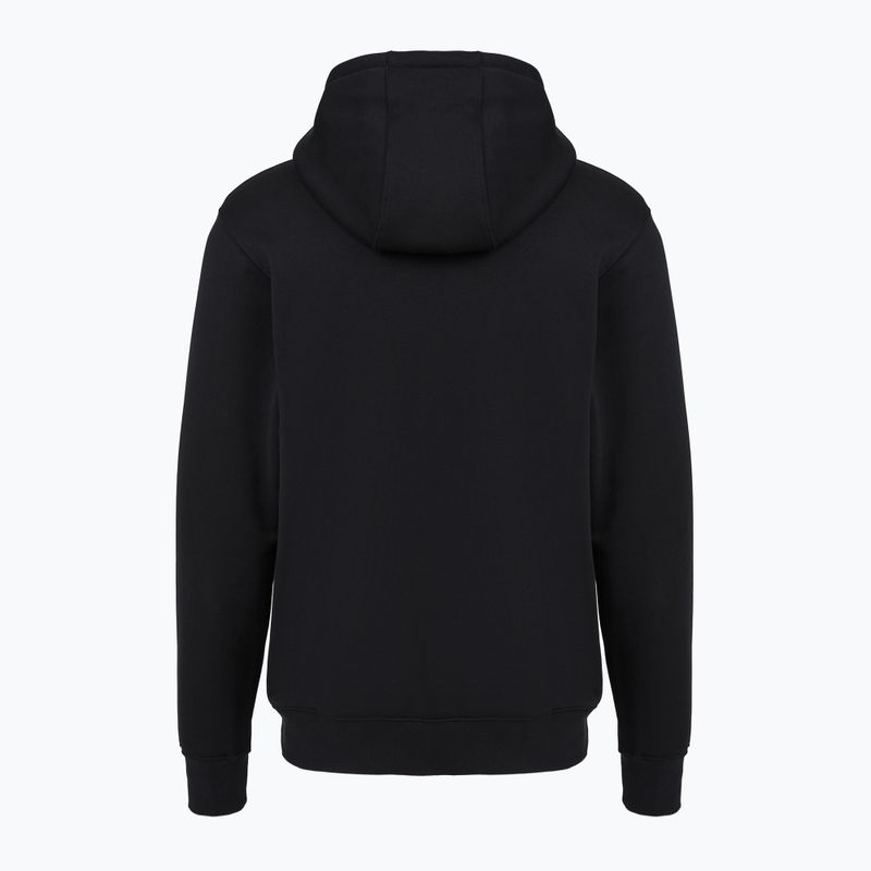 Men's sweatshirt Nike Club Pullover Hoodie black/black/white 7