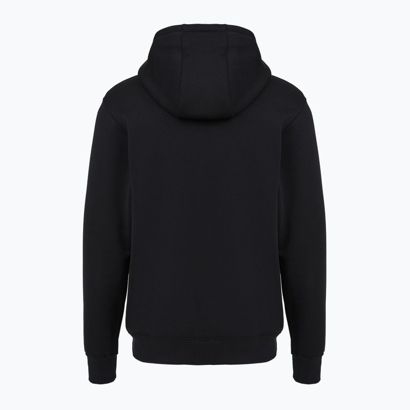 Men's sweatshirt Nike Club Pullover Hoodie black/black/white 7