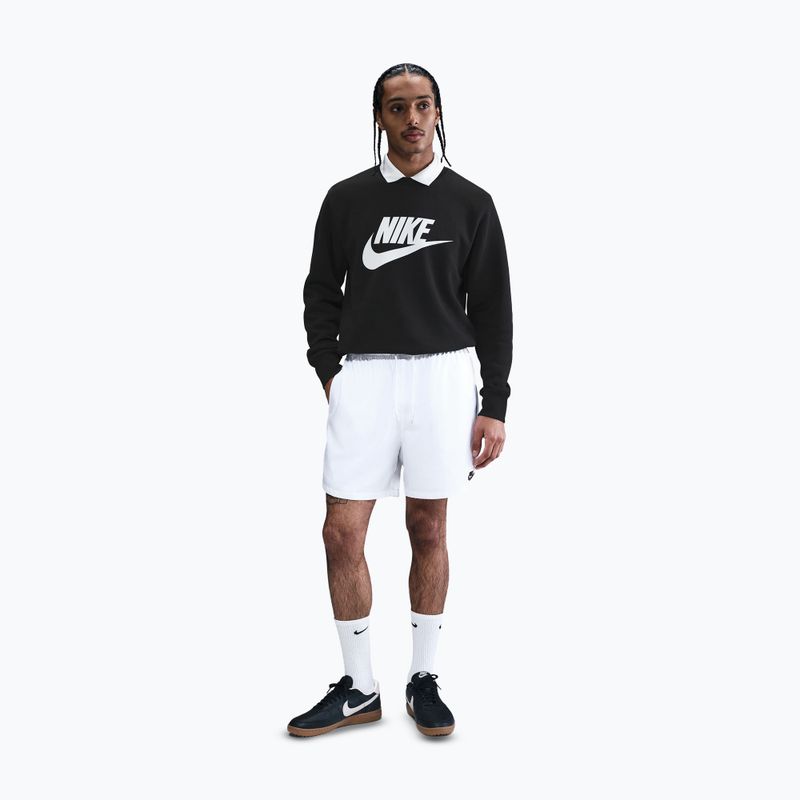Men's sweatshirt Nike Sportswear Club Graphic Fleece Crew black/white 2