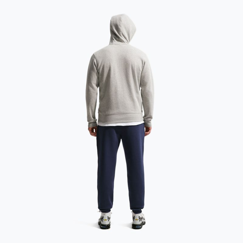 Men's trousers Nike Club Cuffed Brushed obsidian/obsidian/white 3