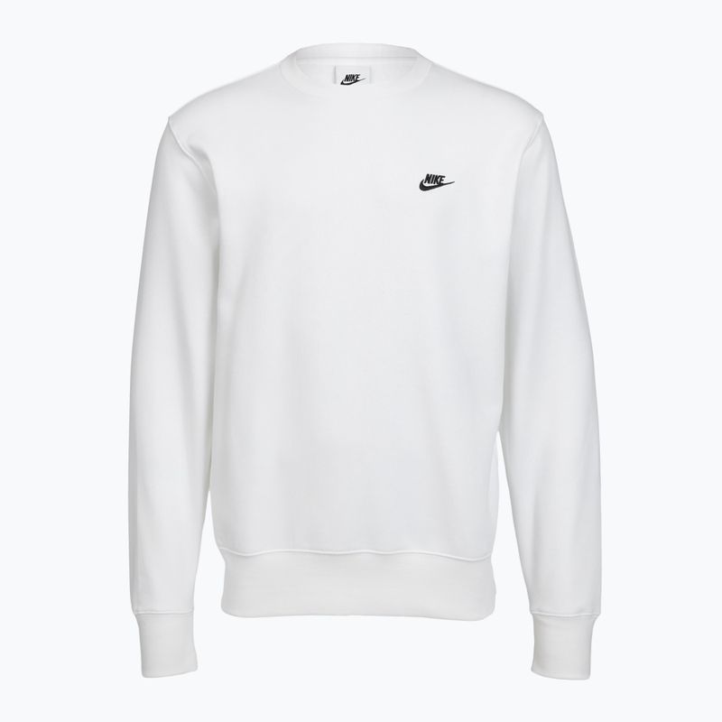 Men's sweatshirt Nike Club Fleece Crew white/black 7