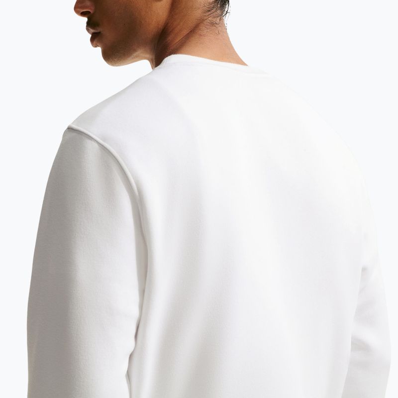 Men's sweatshirt Nike Club Fleece Crew white/black 5