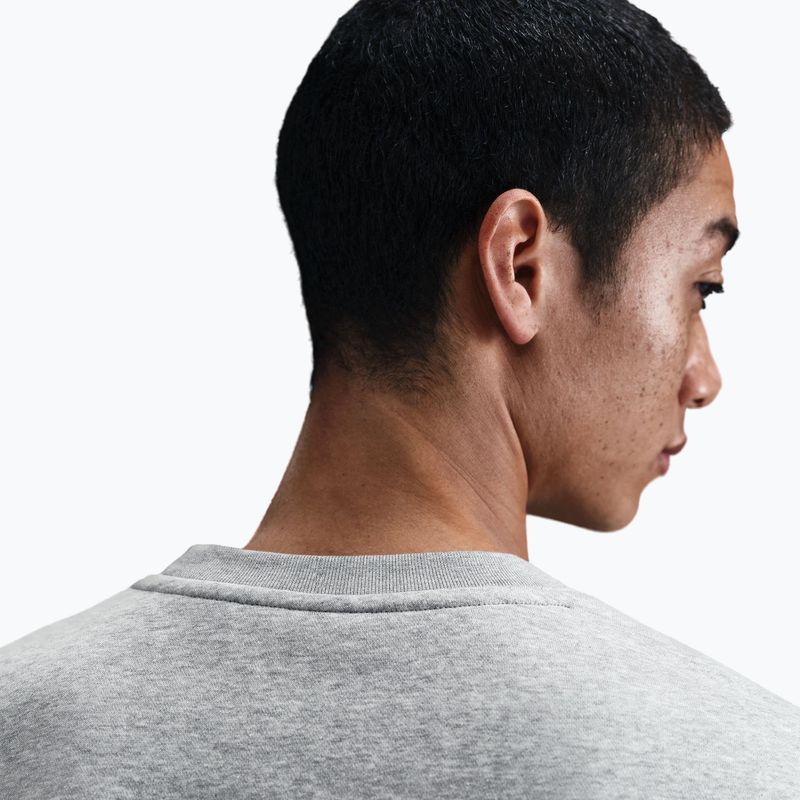 Men's sweatshirt Nike Club Fleece Crew dark grey heather/white 5