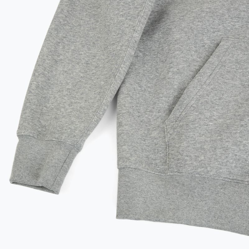 Men's sweatshirt Nike Club Full Zip Hoodie dark grey heather/light smoke grey/white 9