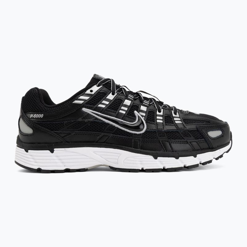 Men's shoes Nike P-6000 black/white/metallic silver/black 2
