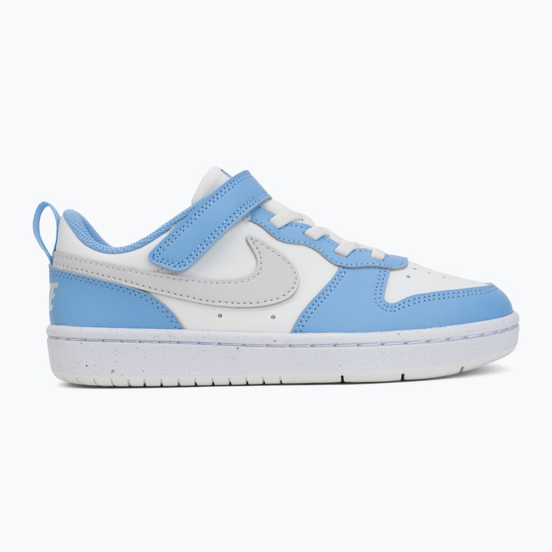 Children's shoes Nike Court Borough Low Recraft summit white/cobalt pulse/vast grey 2