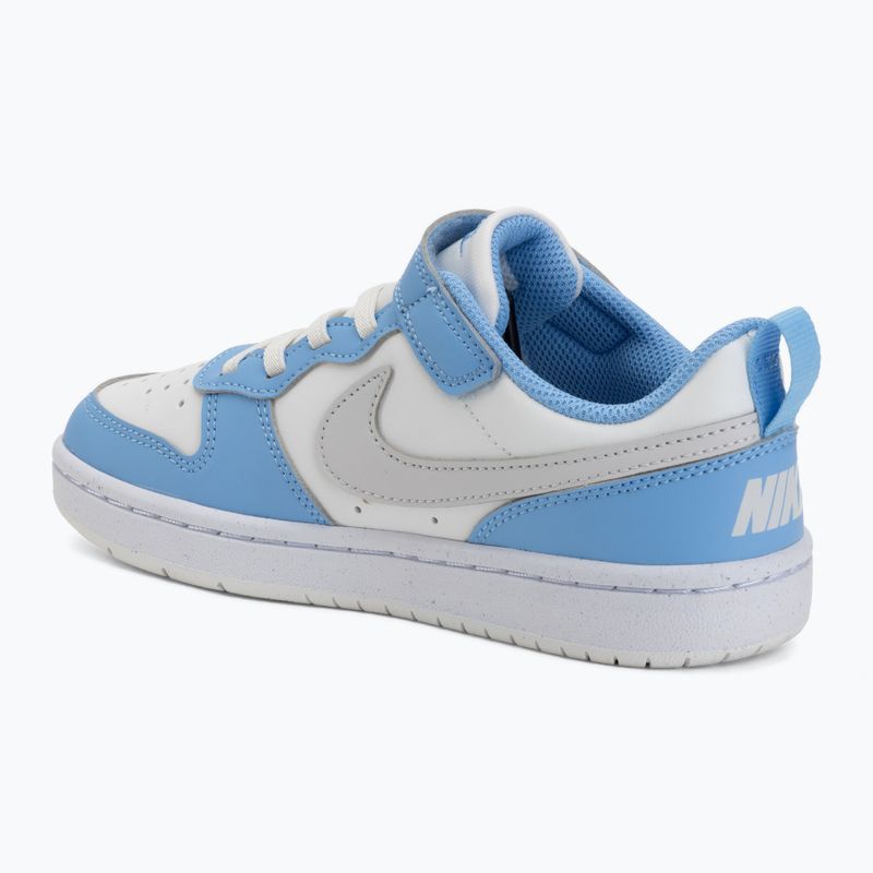 Children's shoes Nike Court Borough Low Recraft summit white/cobalt pulse/vast grey 3