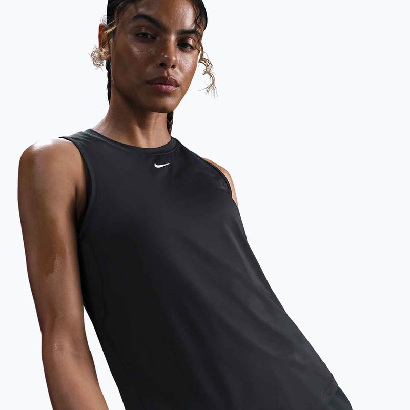 Women's training top Nike One Classic Dri-Fit Tank Top black/white 4