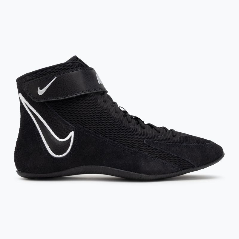 Nike Speedsweep VIII wrestling shoe black/white/black/wolf grey 2