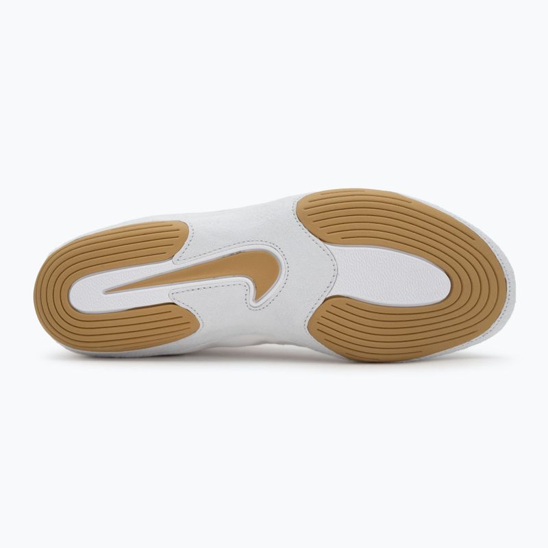 Nike Inflict 4 wrestling shoe white/metallic gold/photon dust/black 4