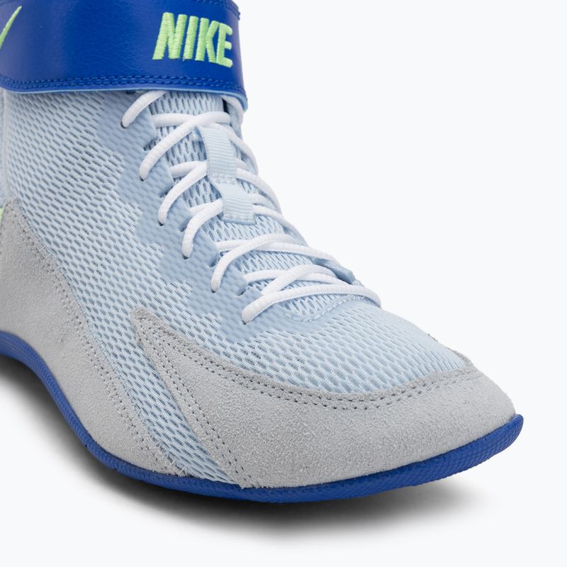 Nike Speedsweep VIII wrestling shoe blue tint/hyper royal/lime blast/white 7