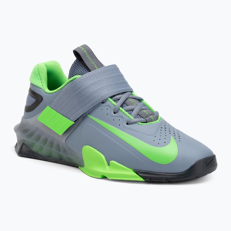Nike Savaleos ashen slate/green strike/anthracite weightlifting shoes