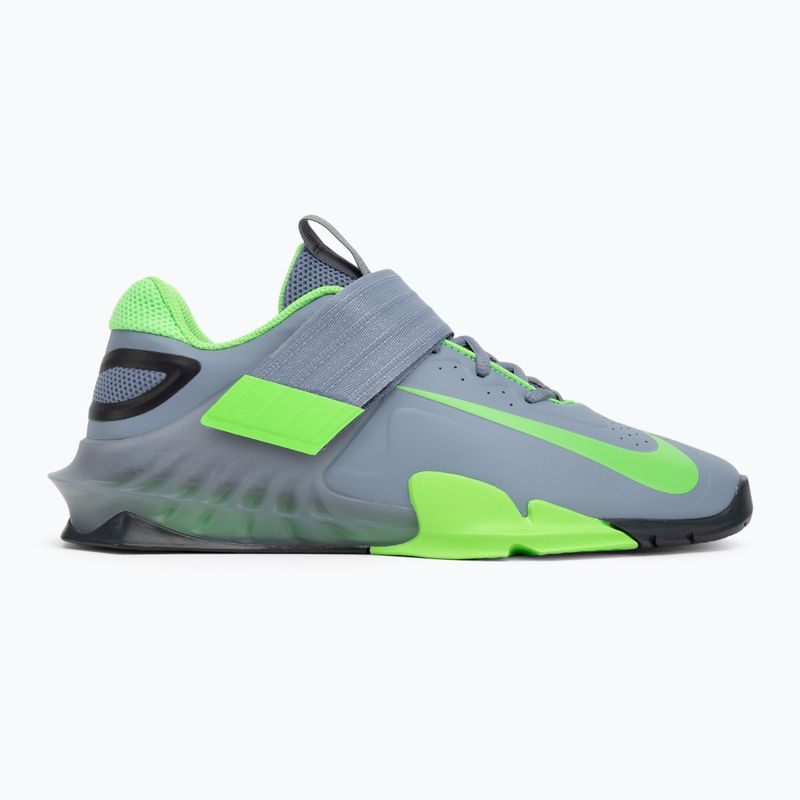 Nike Savaleos ashen slate/green strike/anthracite weightlifting shoes 2