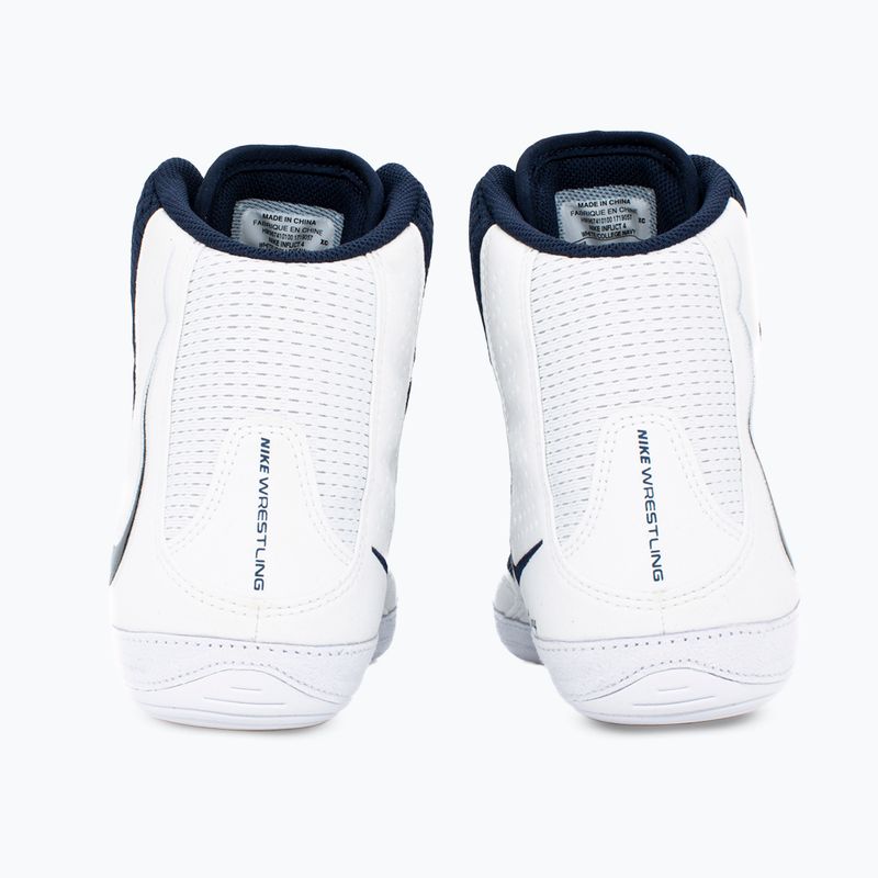 Nike Inflict 4 white/college navy wrestling shoes 4