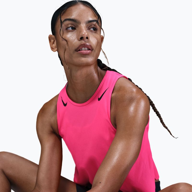 Women's running shirt Nike AeroSwift hyper pink/black 6