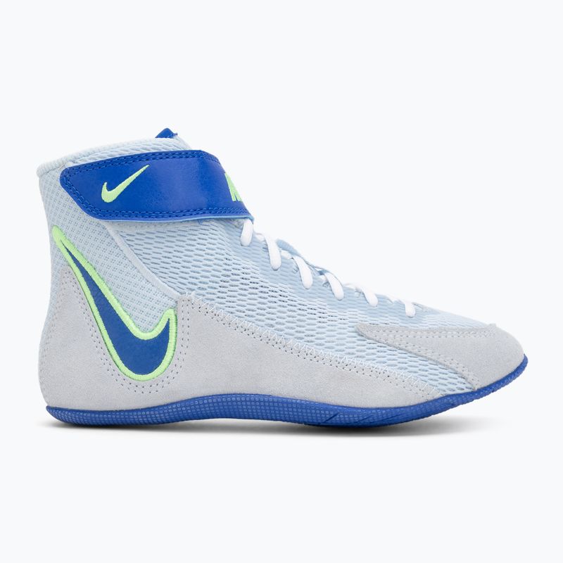 Children's wrestling shoes Nike Speedsweep VIII GS blue tint/hyper royal/lime blast/white 2