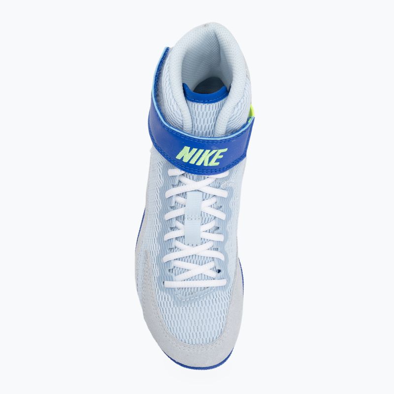 Children's wrestling shoes Nike Speedsweep VIII GS blue tint/hyper royal/lime blast/white 5