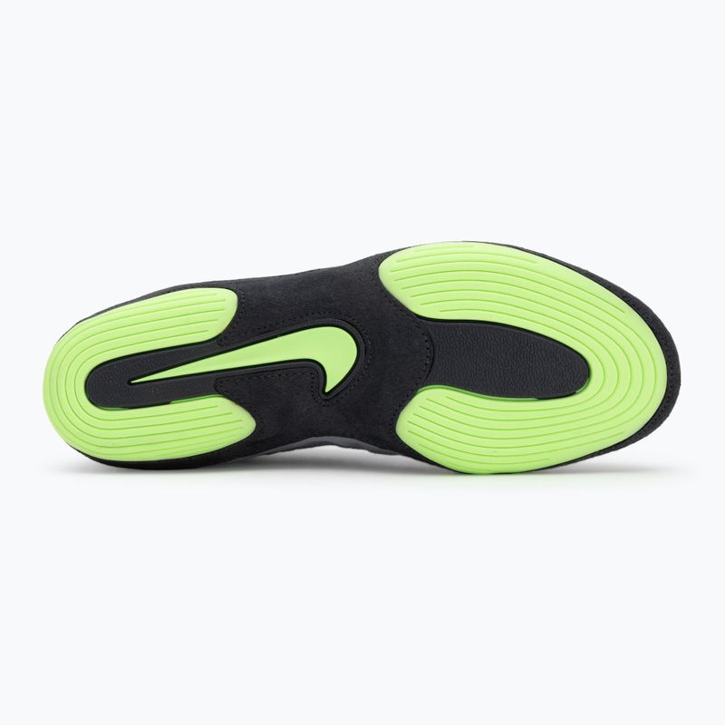 Nike Inflict 4 football wrestling shoes grey/lime blast/anthracite/white 4