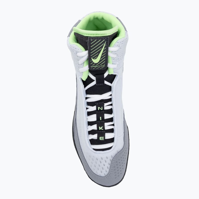 Nike Inflict 4 football wrestling shoes grey/lime blast/anthracite/white 5