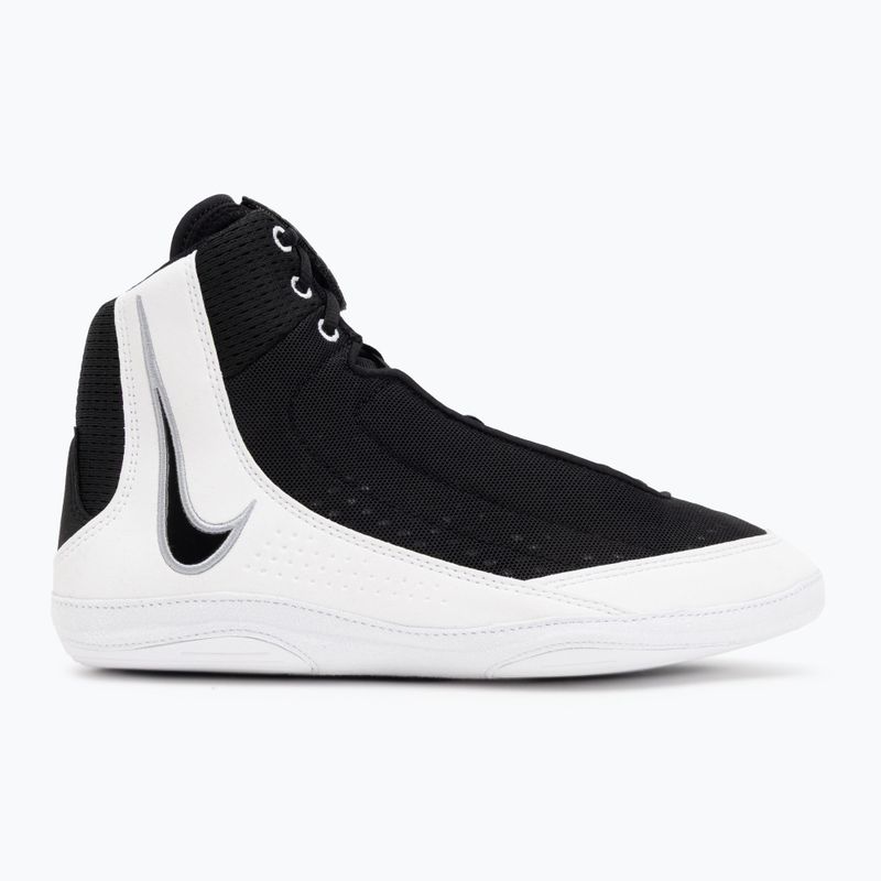 Nike Inflict 4 black/white/wolf grey wrestling shoe 2