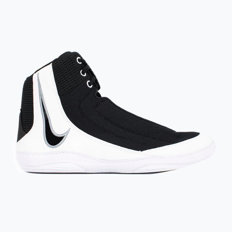 Nike Inflict 4 black/white/wolf grey wrestling shoe