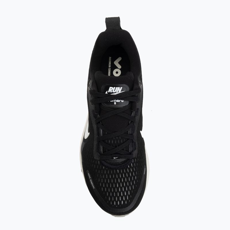 Women's Nike Vomero 18 Wide running shoes black/coconut milk/summit white 5