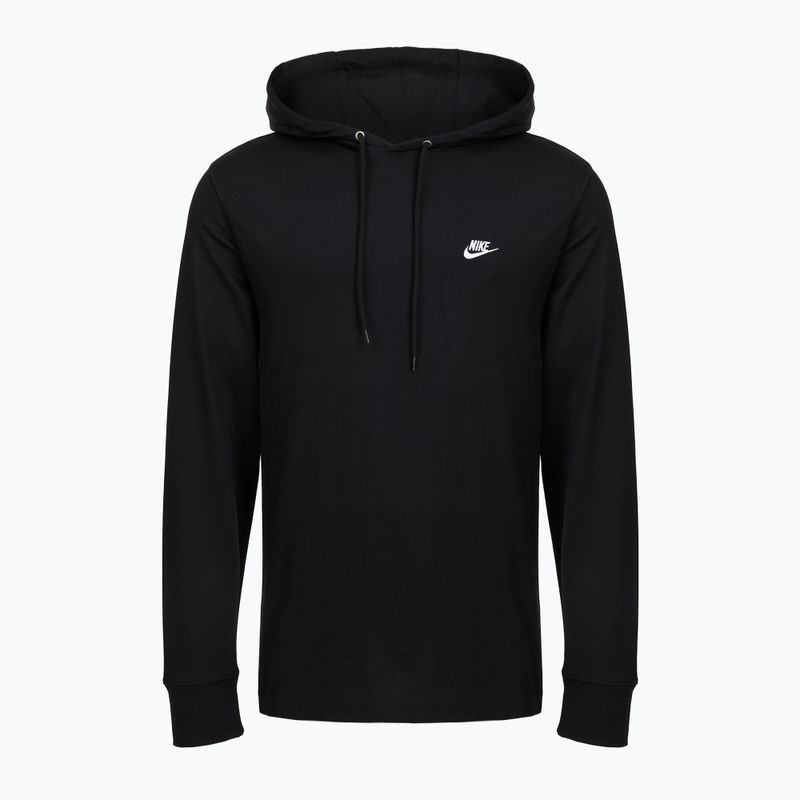 Men's sweatshirt Nike Sportswear Club Knit Pullover Hoodie black/black/white 4