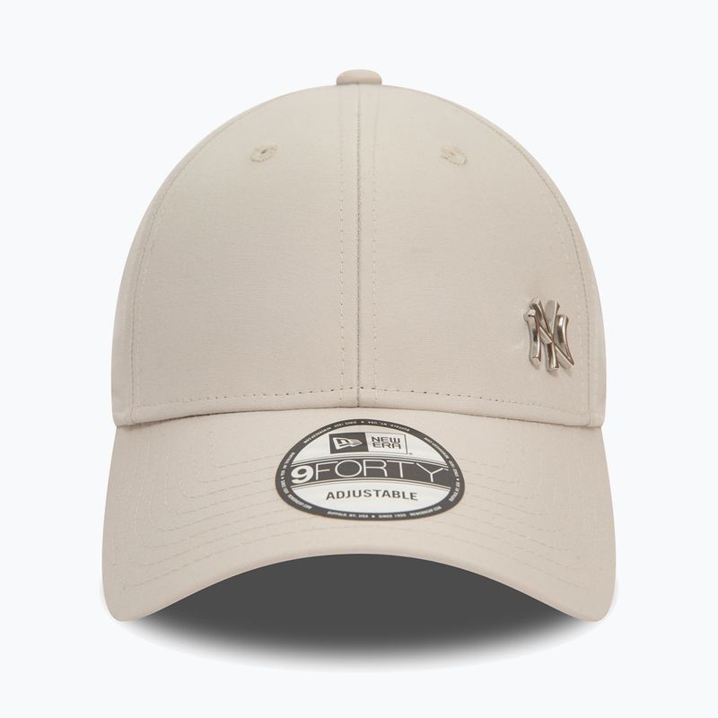 New Era Flawless 9FORTY New York Yankees light beige baseball cap 3