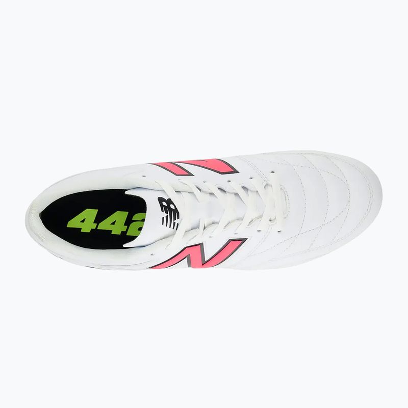 New Balance 442's Academy V2 FG white/lime men's football boots 12