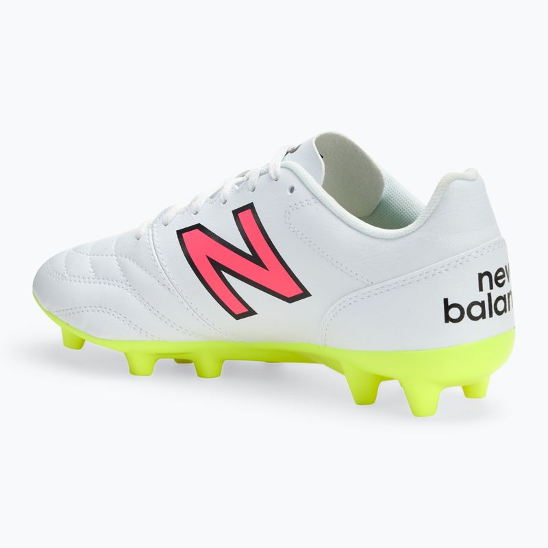 New Balance 442's Academy V2 FG white/lime men's football boots 3