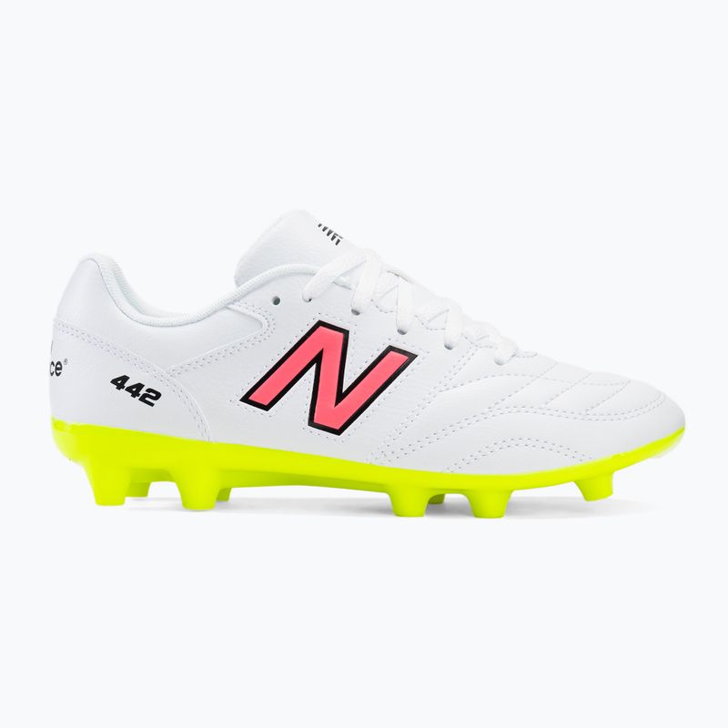 Children's football boots New Balance 442's Academy V2 FG white/green 2