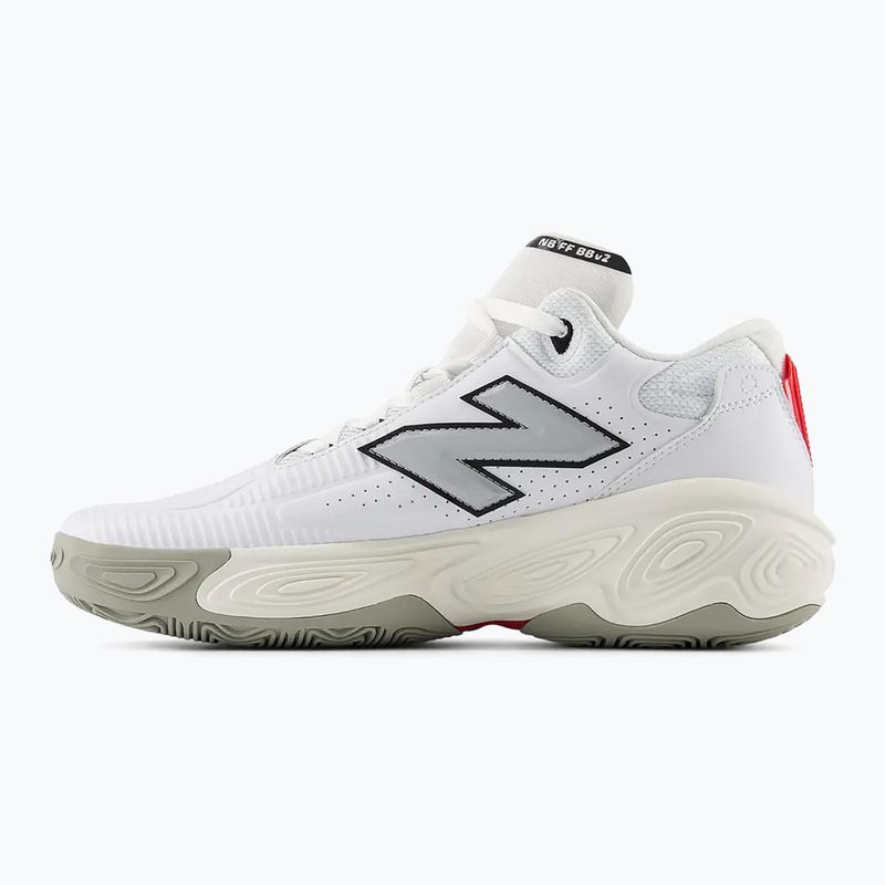 New Balance Fresh Foam BB v2 white basketball shoes 3