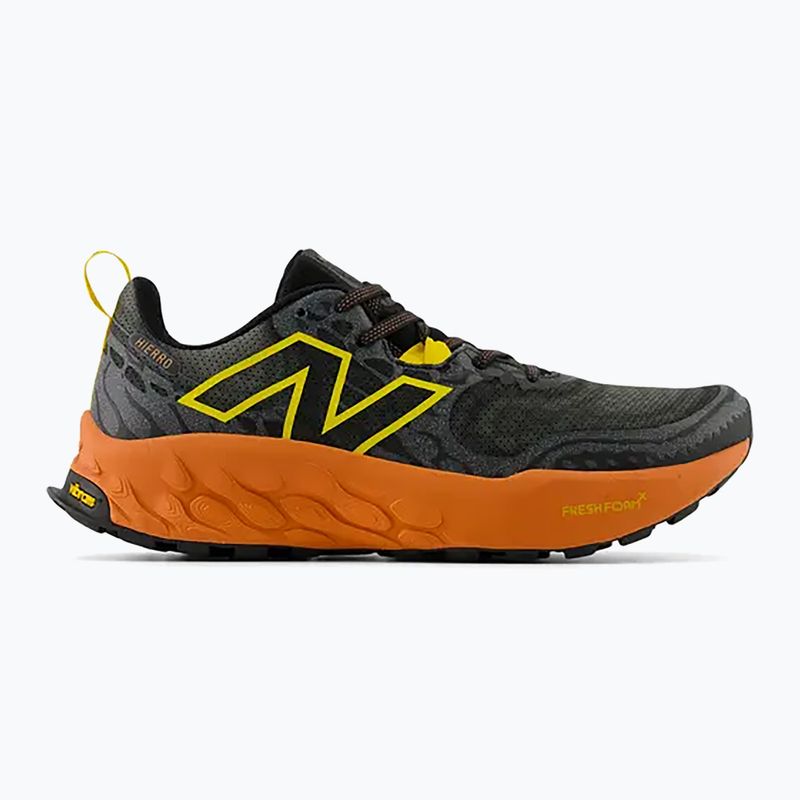 New Balance Fresh Foam X Hierro v8 black/yellow men's running shoes 8