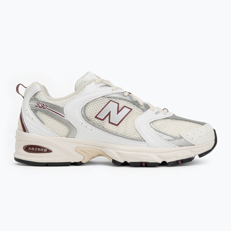 New Balance 530's sea salt/mercury red shoes 2