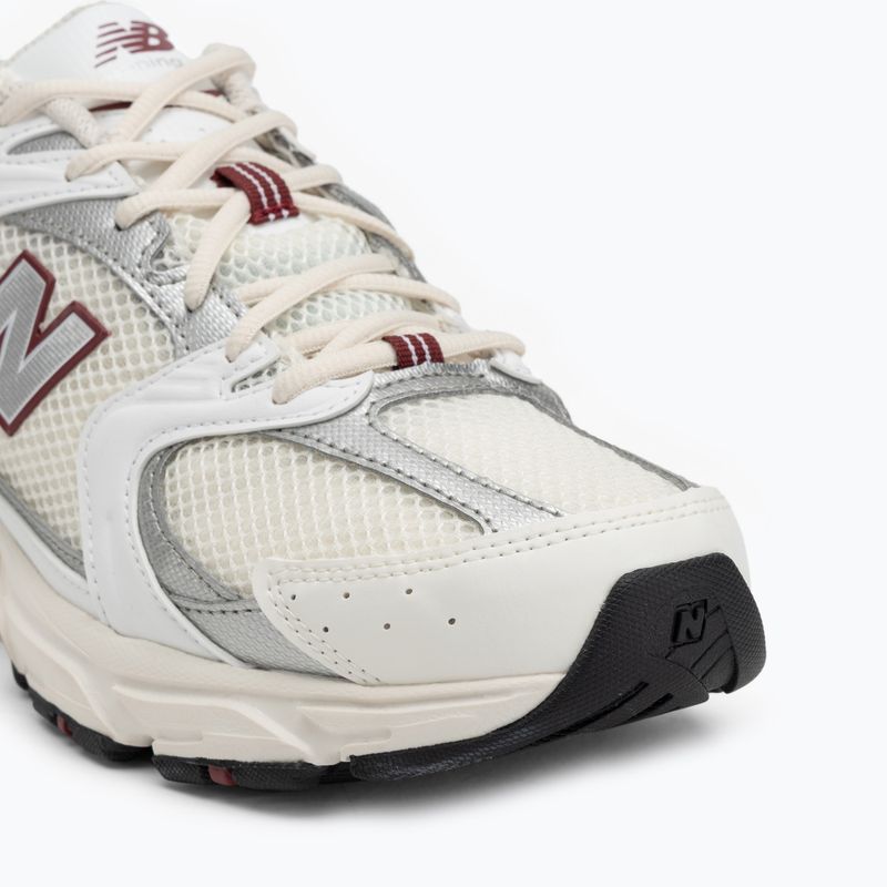 New Balance 530's sea salt/mercury red shoes 7